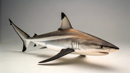 Obraz premium Blacktip Reef Shark on studio background 