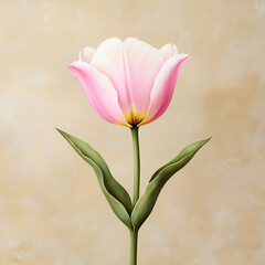 Fototapeta premium vintage tulip botanical drawing,