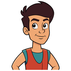 Vector Male Cartoon Character – Editable Male Avatar Illustrations for Designers & Animators