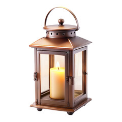 old lantern with candle