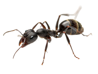 ant on a white background, PNG