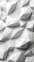 Intricate geometric white wall design showcasing a three-dimensional textured pattern in modern architecture