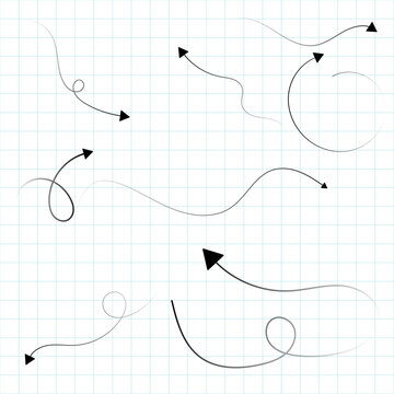 Minimalist Arrow Paths with Curved Lines