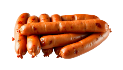 Grilled sausage links delicious food barbecue meat protein tasty hotdog meal cookout summer 100 character