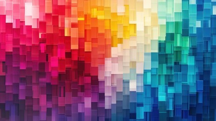 Fototapeta premium Abstract colorful square mosaic background.