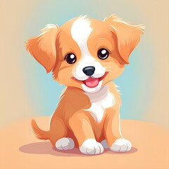 the cute of baby dog