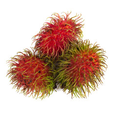 rambutan isolated on white background