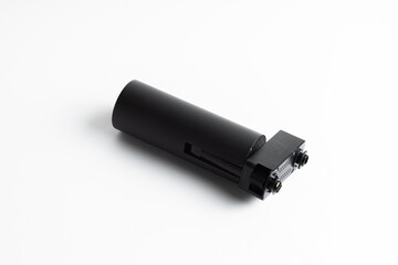 Modern  LED Track Light Fixture  Rail Isolated on White Background

