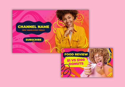 Social Media Thumbnail and Banner Set