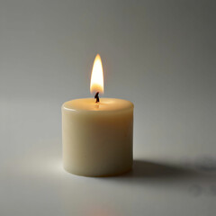 candle on a white background