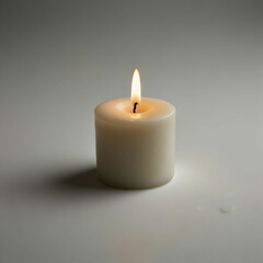 candle on a white background