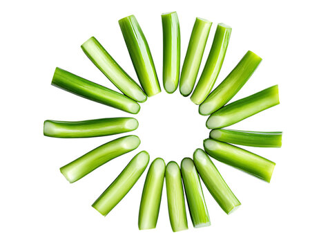 Fresh Pipicha Stem Vegetables in Market