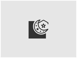 Simple, grayscale vector graphic of a stylized banner or icon.