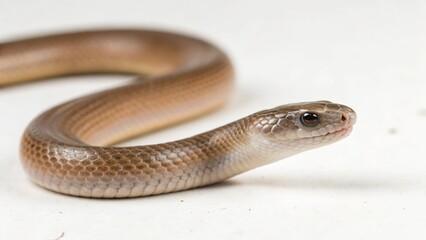 Obraz premium Blind Snake on studio background 