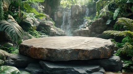 Obraz premium Jungle stone platform