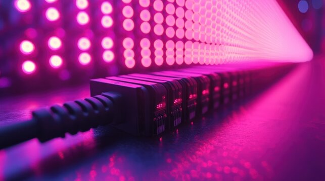 LED Strip, Data Cable, Futuristic Tech