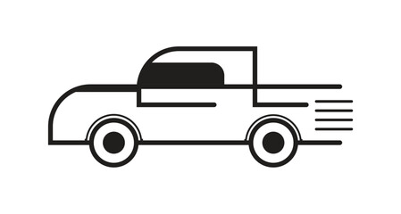 vector illustration of a truck icon