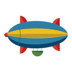 Blimp icon isolated on white background
