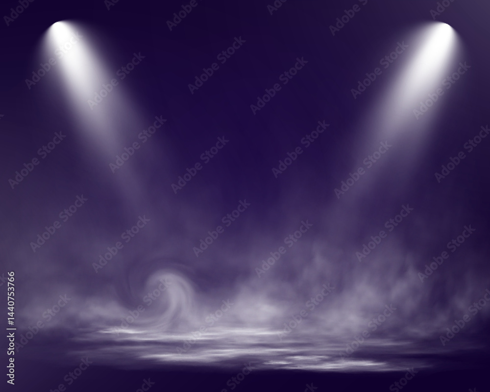 Poster realistic white smoke or mist effect with soft, swirling patterns on a transparent background. perfe