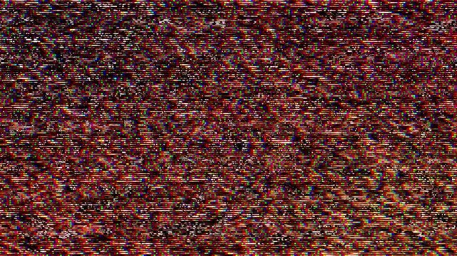 Futuristic pixel glitch design with scattered dithering and vibrant distortion.