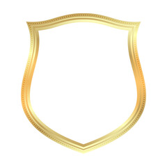 Elegant Golden Frame with Unique Shape