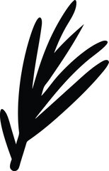 pandan leaf silhouette