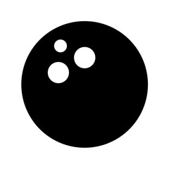 Fototapeta premium bowling ball solid icon isolated vector illustration 
