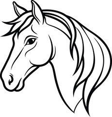 horse head silhouette