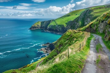Fototapeta premium Breathtaking Cliffs and Azure Ocean