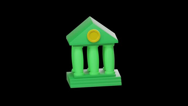3d finance icon, Business and financial concept