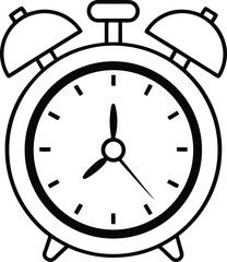 alarm clock silhouette