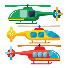 Helicopter icon isolated on white background
