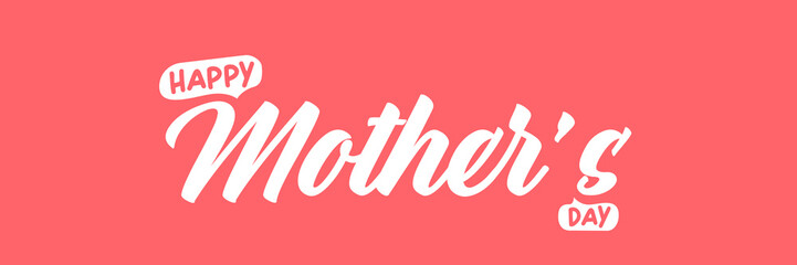 happy Mothers DAY groovy aesthetic sticker design isolated on pink. Mothers day motto sticker, tag, retro label, banner, ribbon, label png with quote. National mom day