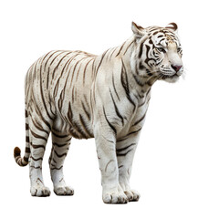 Obraz premium white tiger isolated on white background png