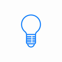 light bulb icon sign vector