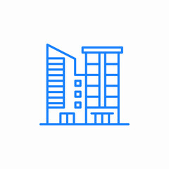 modern city icon sign vector