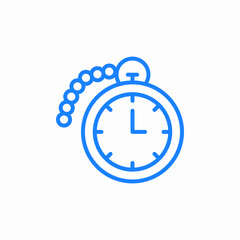 pocket watch icon sign vector