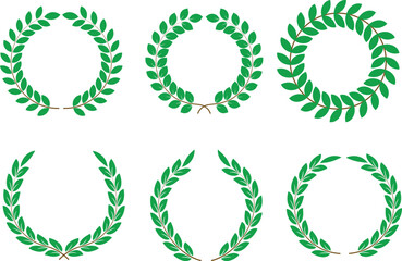 6 Wreath icon vector illustration