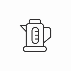 electric kettle icon sign vector