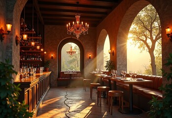 Kind Wine bar with jewelry during open sun