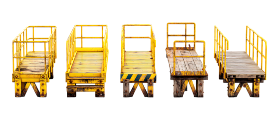 Pack of Docks Against Transparent Background for Waterfront Branding, Travel Promotion, or Nautical Design Projects