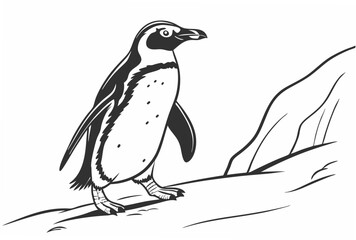 penguin on a branch