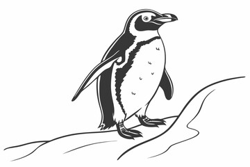 penguin on a branch