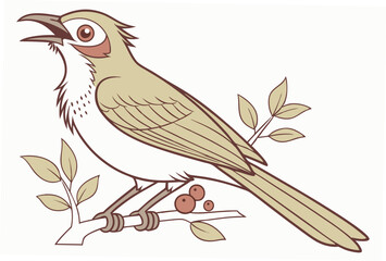 vector illustration of a bird