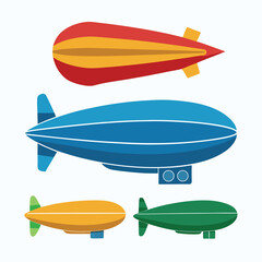 Zeppelin icon isolated on white background