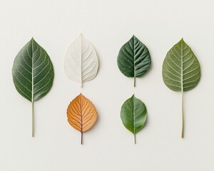 Fototapeta premium Stages of leaf changing colors