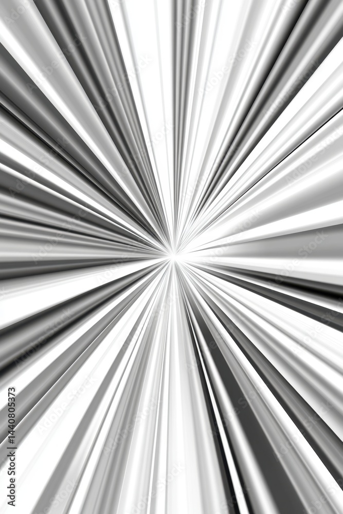 Aufkleber abstract radiating lines in monochrome tones creating a dynamic visual effect for modern design and 