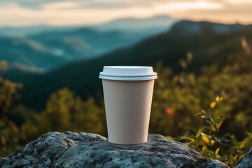 Obraz premium Take Away Coffee Cup Mockup