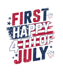 Obraz premium Independence Day Celebration with a Patriotic Festive Design, a Memorable 4th of July