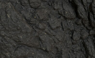 Dark, textured rock face